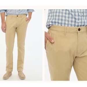 NEW J CREW Pants Men 31 x 32 Slim Tan TruTemp365 Chino Slim Fit $118‎